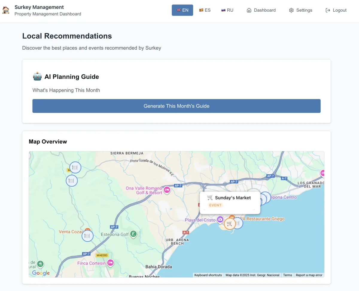 Local recommendations
